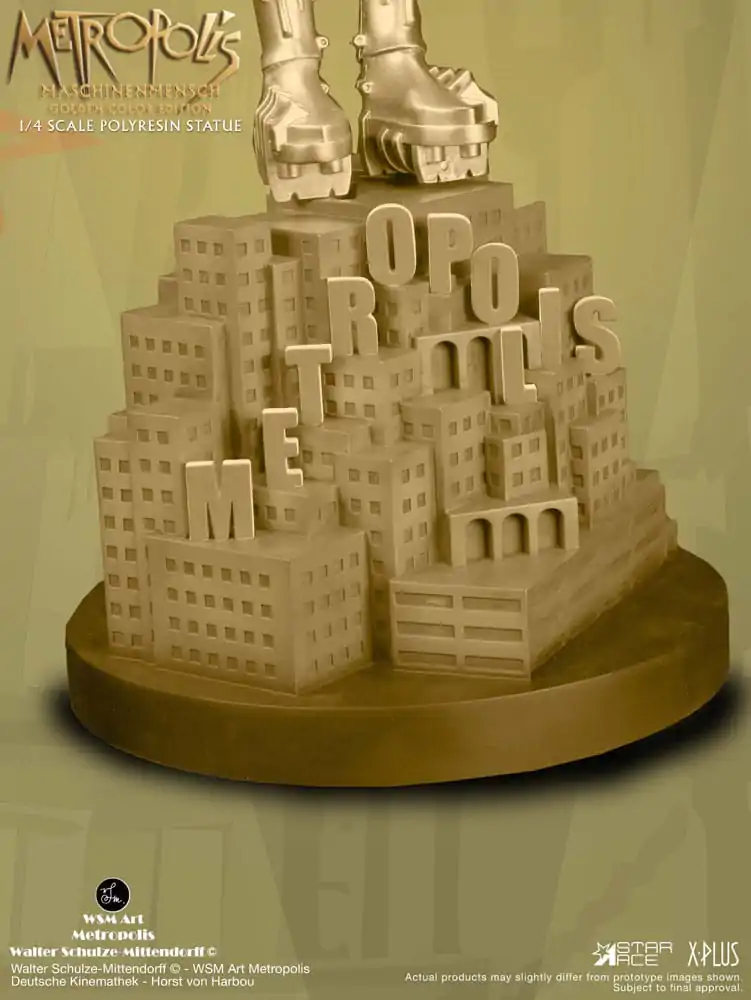Metropolis Statue 1/4 Maschinenmensch Metallic Gold 40 cm zdjęcie produktu