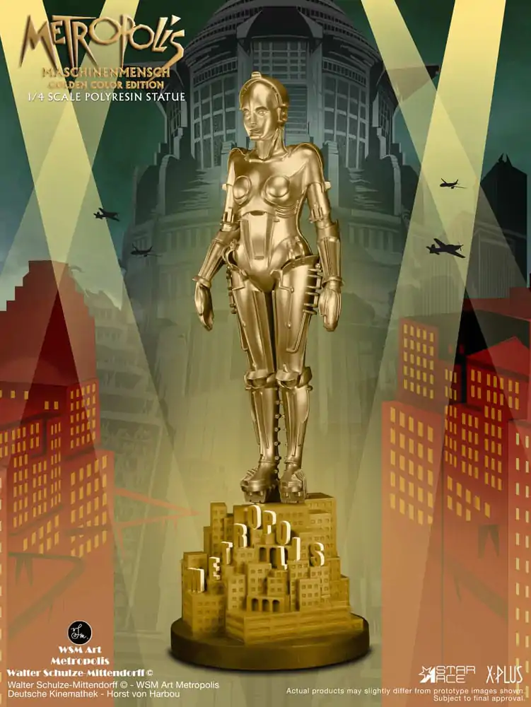 Metropolis Statue 1/4 Maschinenmensch Metallic Gold 40 cm zdjęcie produktu