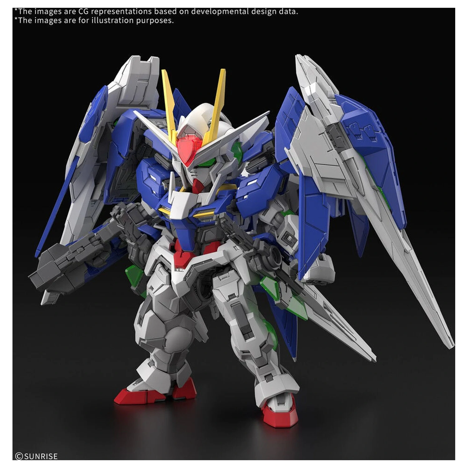 MGSD 00 Raiser Mobile Suit Gundam 00 Master Grade SD Zestaw Modeli zdjęcie produktu