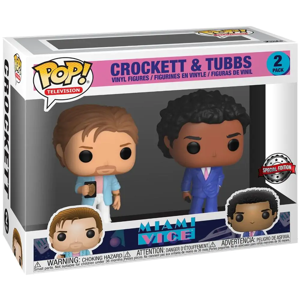 Miami Vice POP! Figurki Vinyl 2-Pack Crockett & Tubbs 9 cm zdjęcie produktu