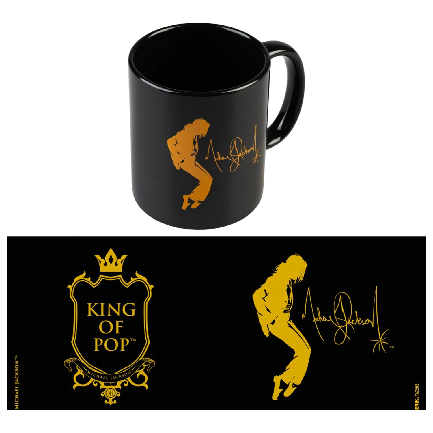 Kubek Michael Jackson King of Pop Czarny 350 ml zdjęcie produktu