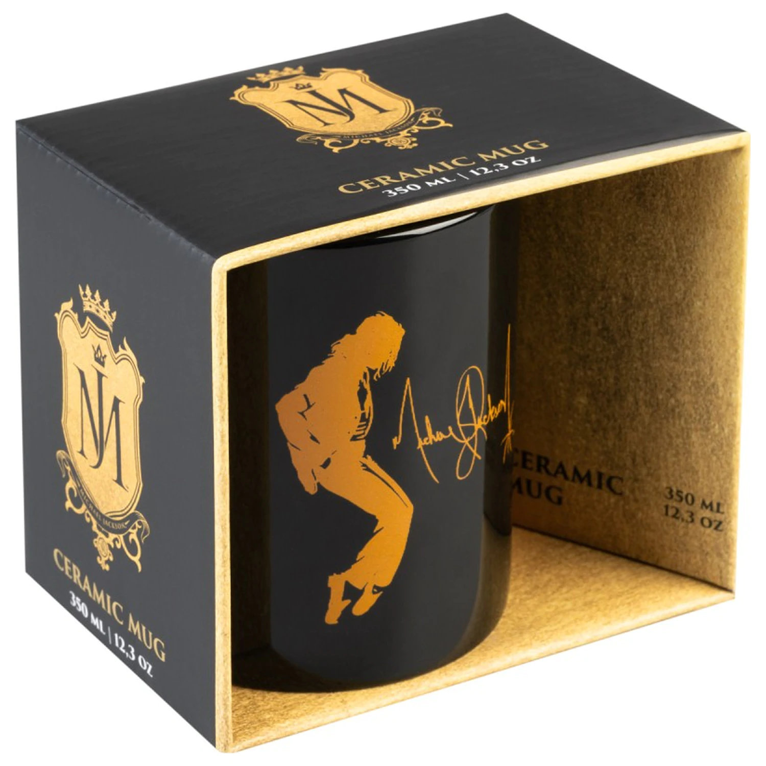 Kubek Michael Jackson King of Pop Czarny 350 ml zdjęcie produktu