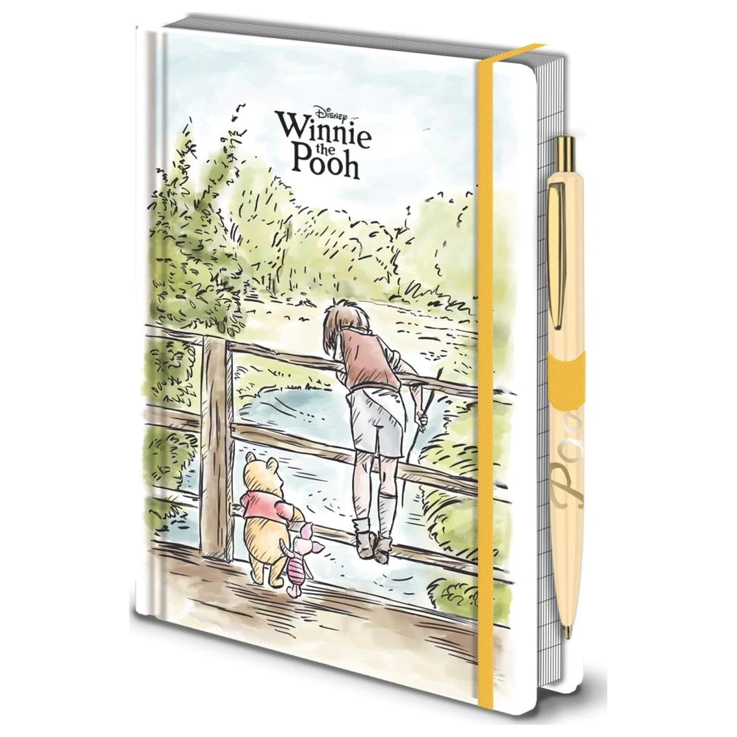Zestaw Winnie the Pooh Notatnik i długopis Pooh Sticks zdjęcie produktu