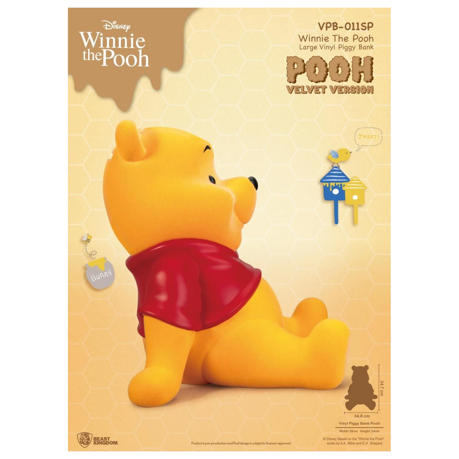Winnie the Pooh Winnie skarbonka "Velvet Version" 34cm zdjęcie produktu