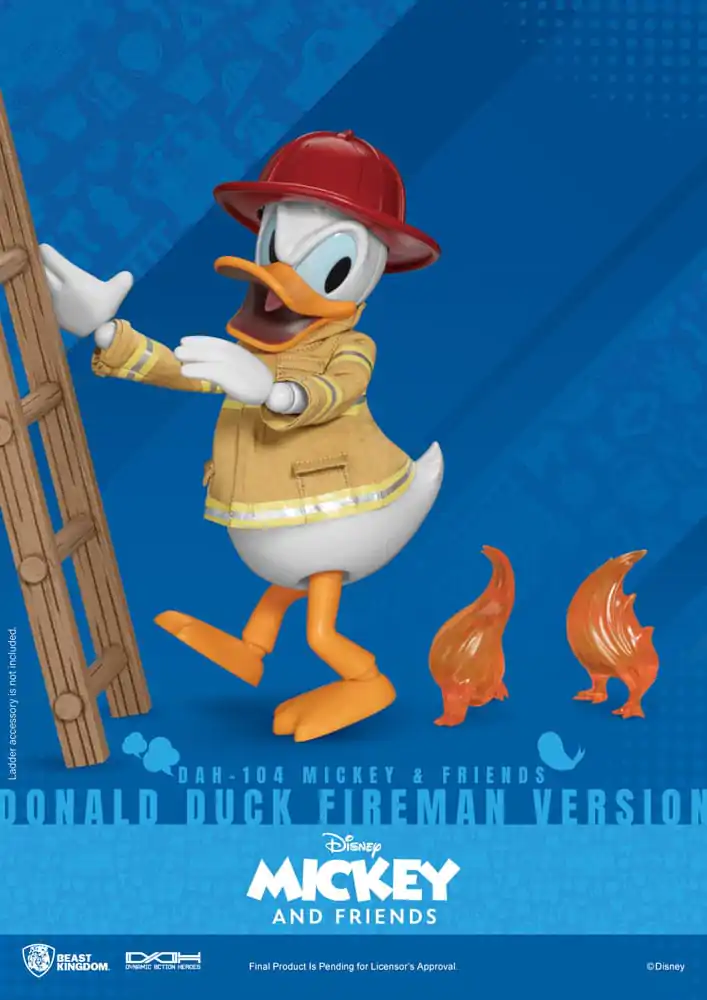 Mickey & Friends Dynamic 8ction Heroes Figurka Akcji 1/9 Kaczor Donald Strażak Ver. 24 cm zdjęcie produktu