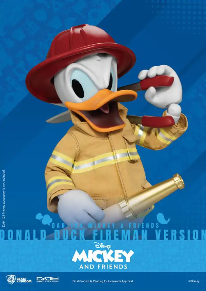 Mickey & Friends Dynamic 8ction Heroes Figurka Akcji 1/9 Kaczor Donald Strażak Ver. 24 cm zdjęcie produktu