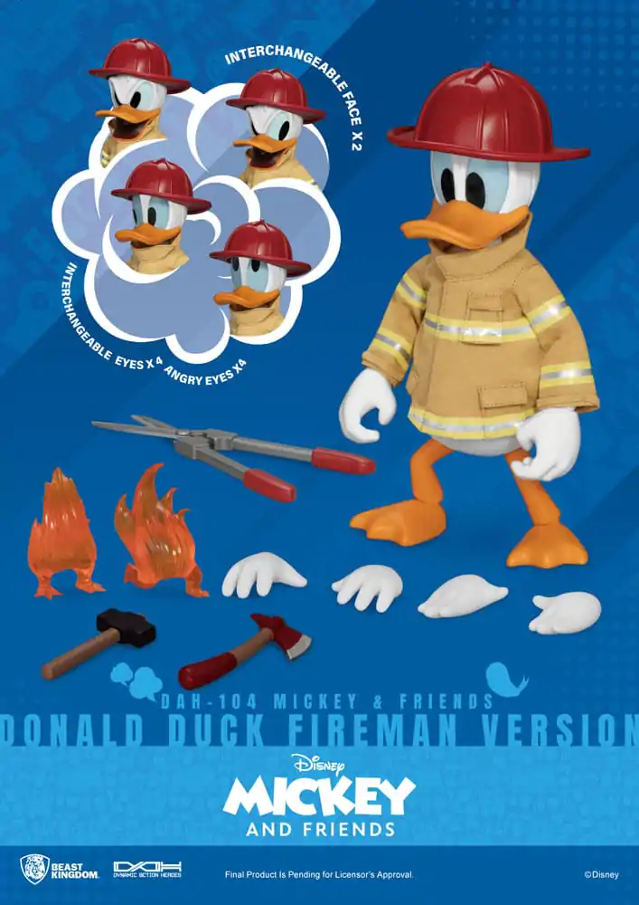 Mickey & Friends Dynamic 8ction Heroes Figurka Akcji 1/9 Kaczor Donald Strażak Ver. 24 cm zdjęcie produktu