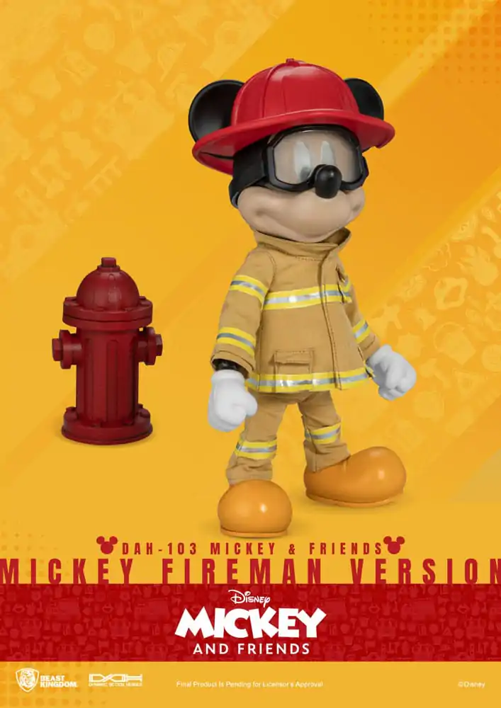 Mickey & Friends Dynamic 8ction Heroes Figurka Akcji 1/9 Mickey Fireman Ver. 24 cm zdjęcie produktu