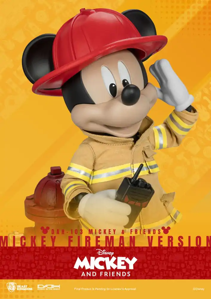 Mickey & Friends Dynamic 8ction Heroes Figurka Akcji 1/9 Mickey Fireman Ver. 24 cm zdjęcie produktu