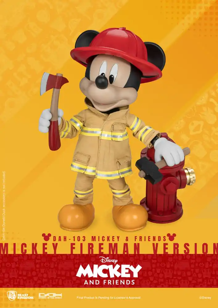 Mickey & Friends Dynamic 8ction Heroes Figurka Akcji 1/9 Mickey Fireman Ver. 24 cm zdjęcie produktu