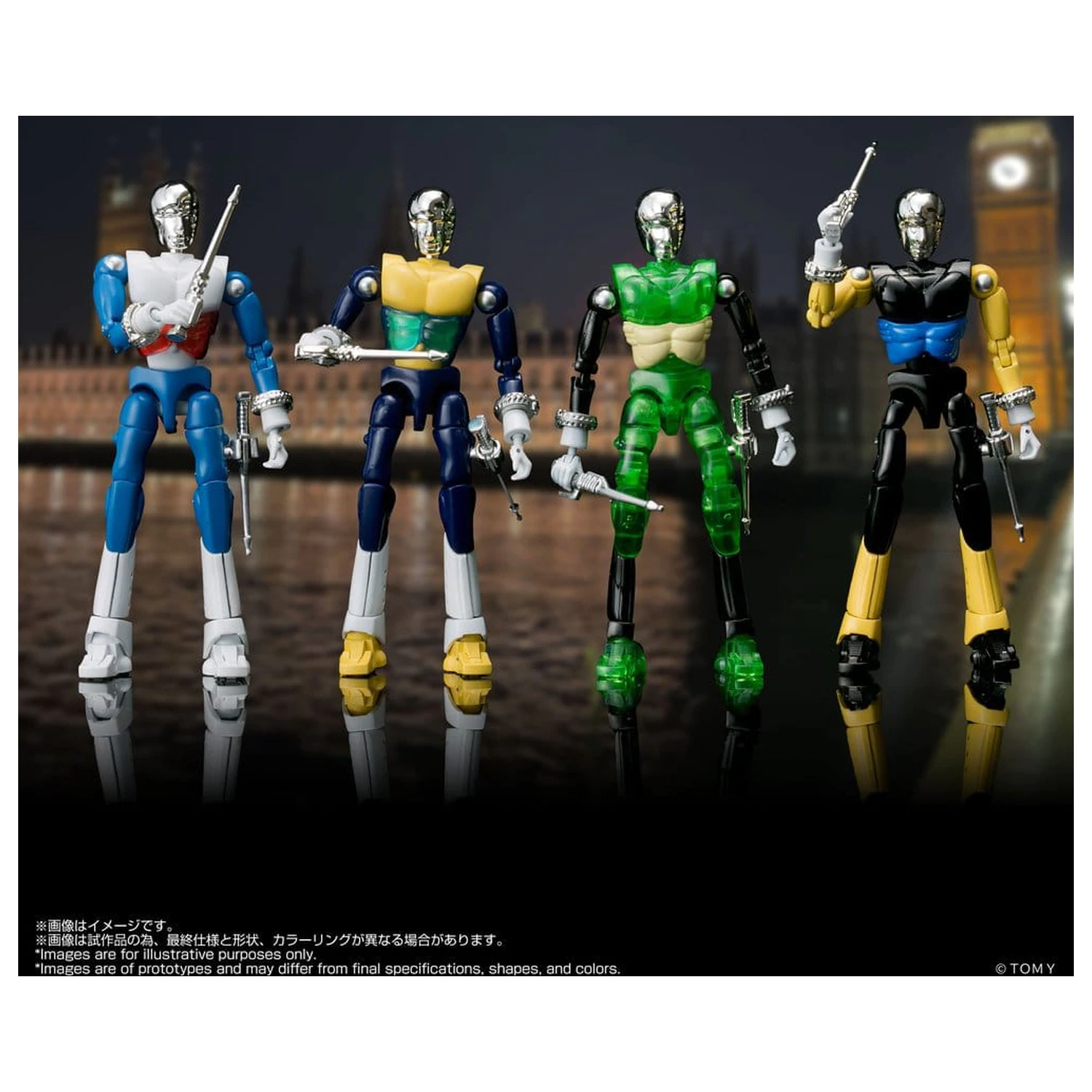 Zestaw 4 figurek akcji Microman Legacysoul SPYM M14X zdjęcie produktu