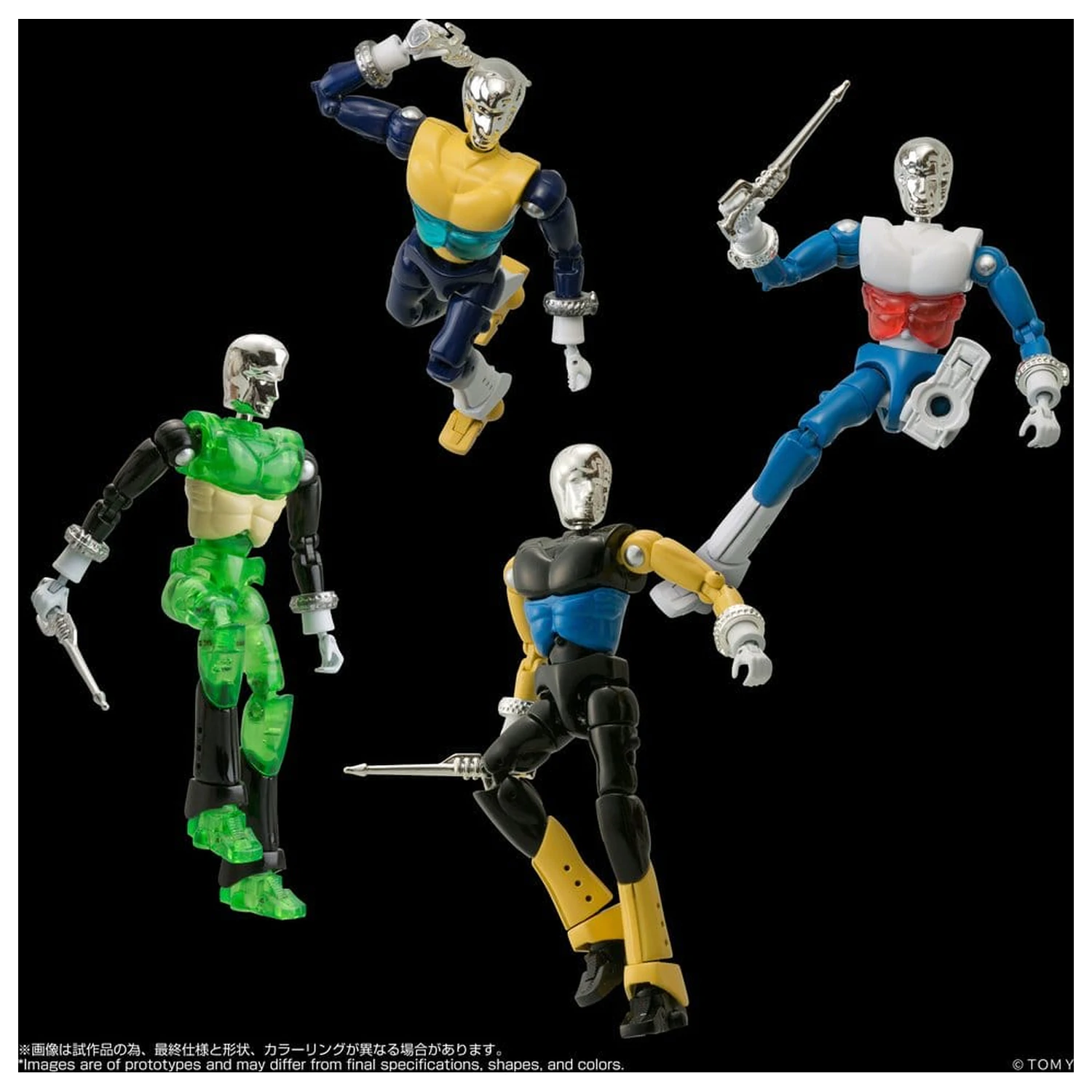 Zestaw 4 figurek akcji Microman Legacysoul SPYM M14X zdjęcie produktu