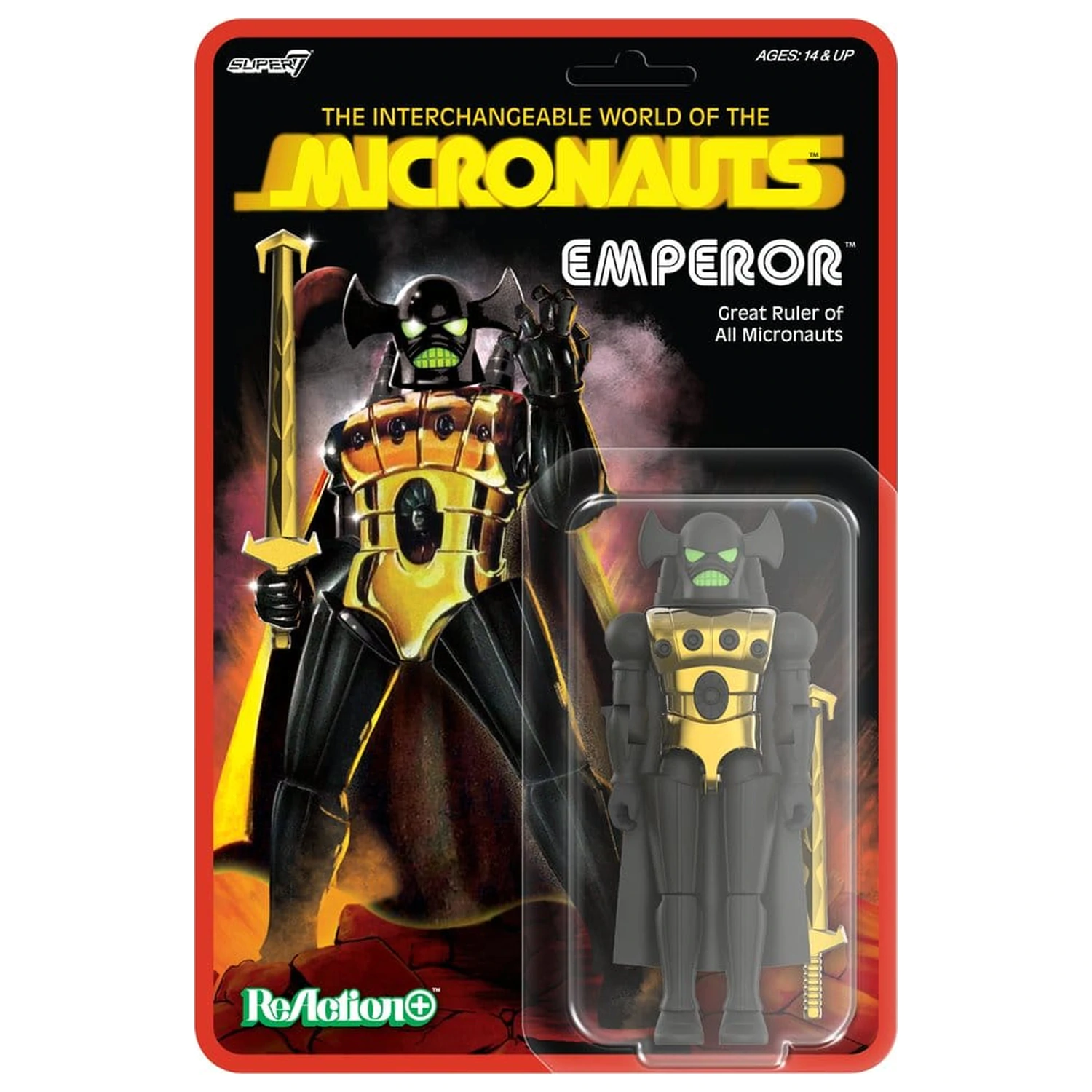 Micronauts ReAction+ figurka akcji Wave 03 Emperor 10 cm zdjęcie produktu