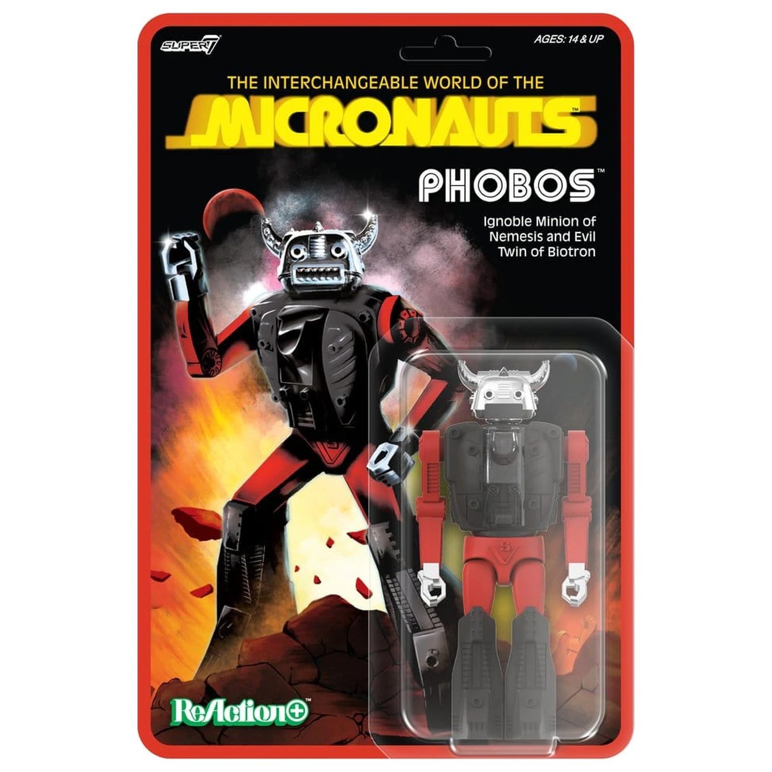Micronauts ReAction+ Figurka Akcji Fala 04 Phobos zdjęcie produktu