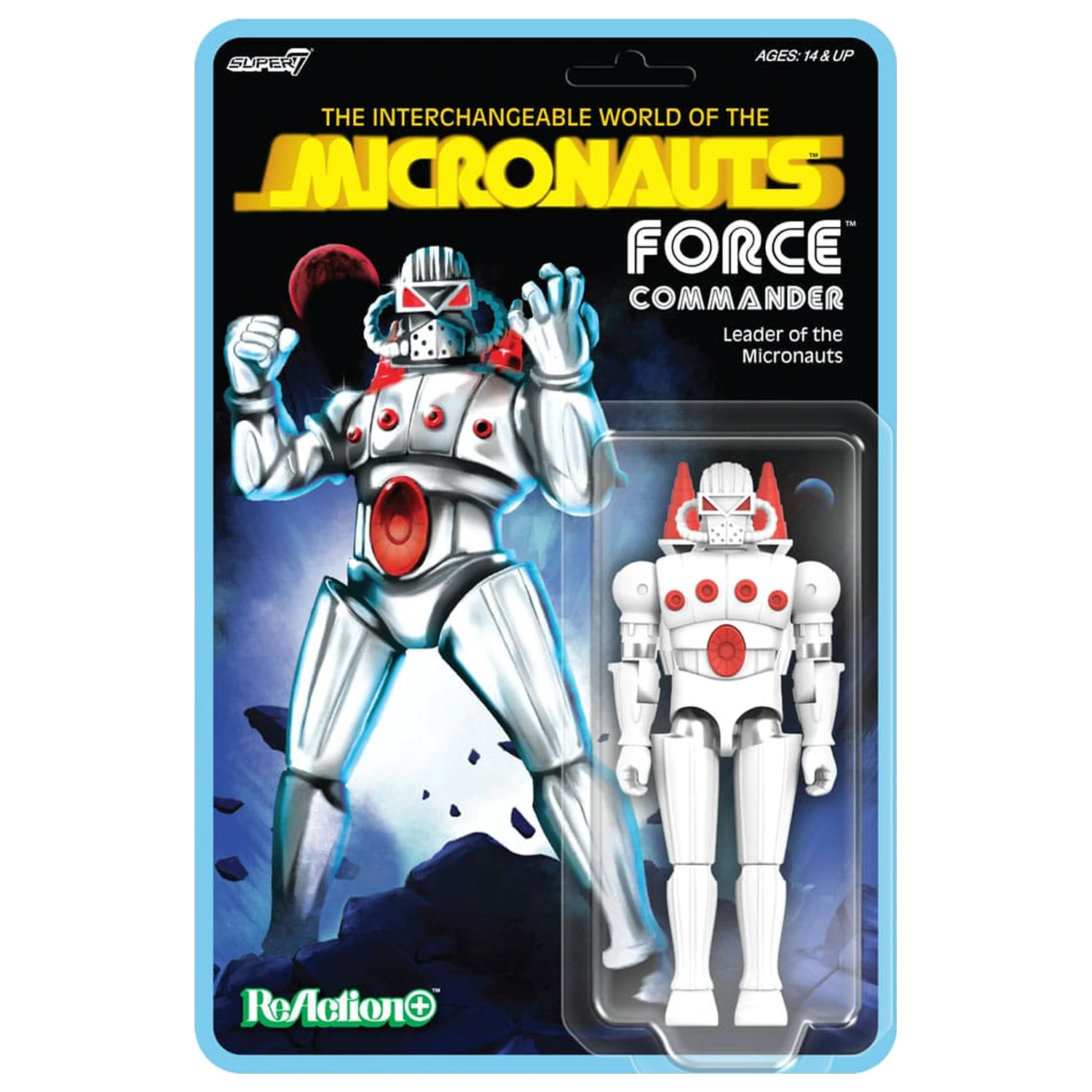 Micronauts ReAction+ figurka akcji Force Commander 9 cm zdjęcie produktu