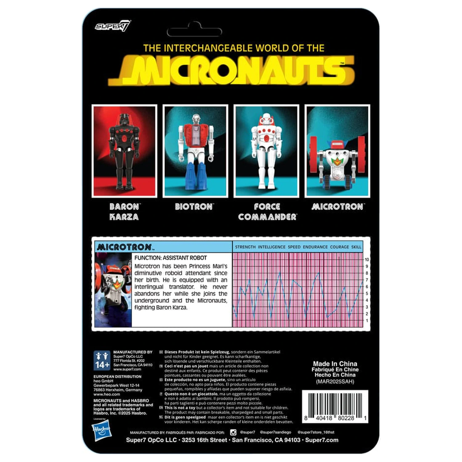 Micronauts ReAction+ figurka akcji Microtron 9 cm zdjęcie produktu