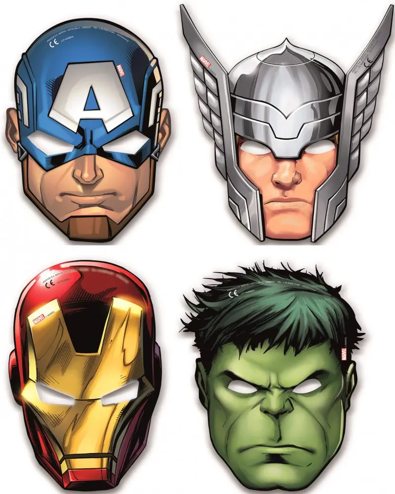 Mighty Avengers, Avengers Maska, maseczka na twarz 6 sztuk zdjęcie produktu