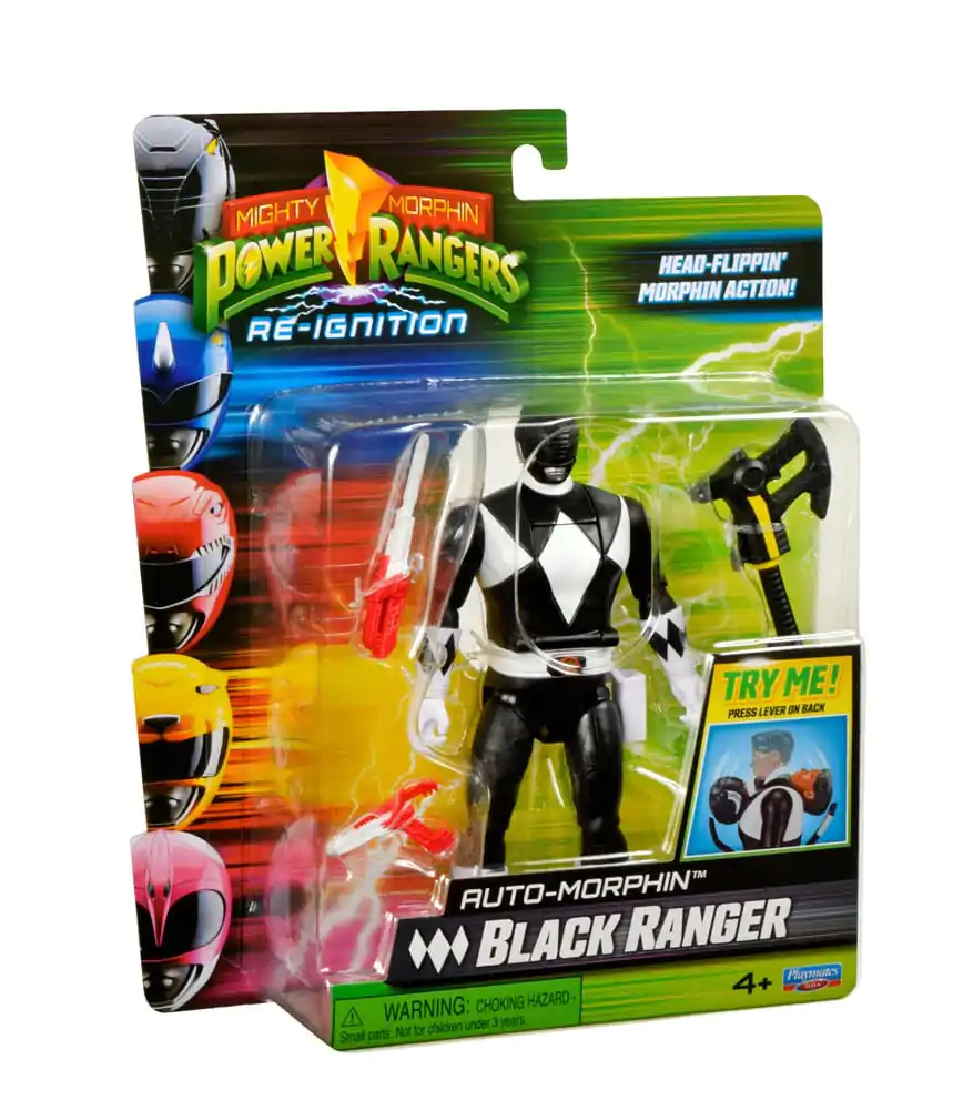 Mighty Morphin Power Rangers Figurka Akcji Auto-Morphin Black Ranger 12 cm zdjęcie produktu