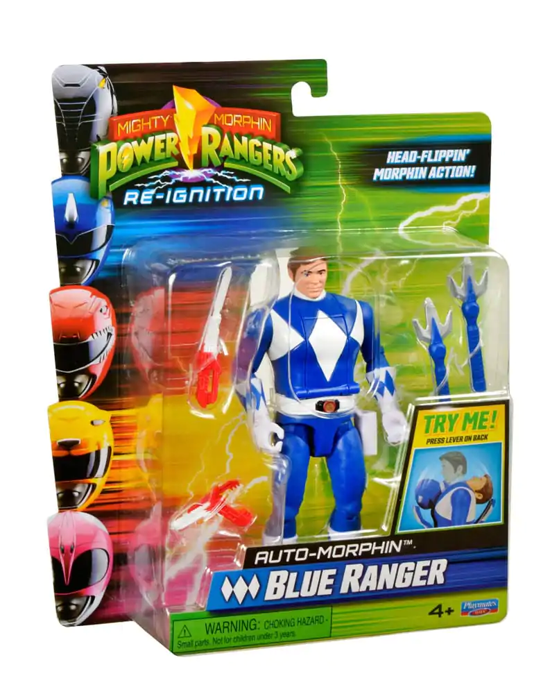 Mighty Morphin Power Rangers Figurka Akcji Auto-Morphin Blue Ranger 12 cm zdjęcie produktu