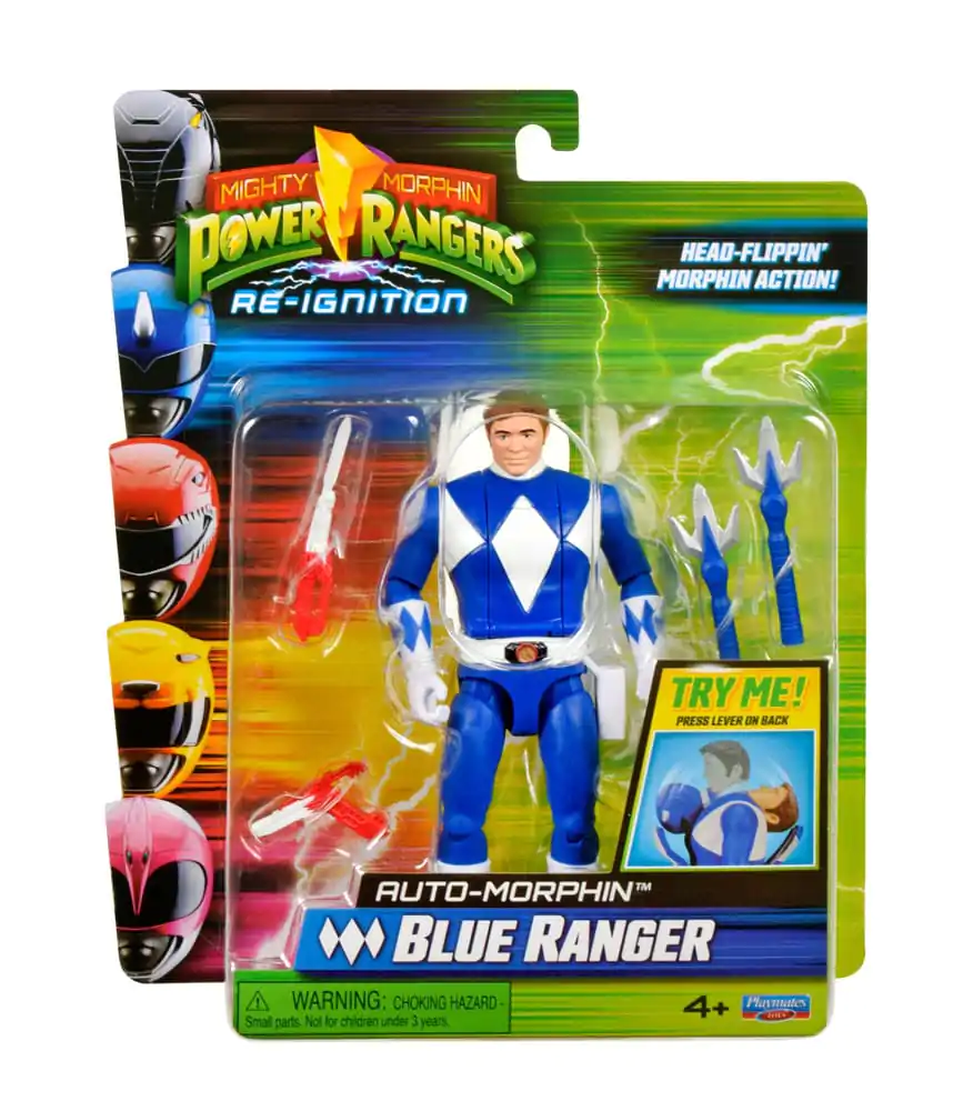 Mighty Morphin Power Rangers Figurka Akcji Auto-Morphin Blue Ranger 12 cm zdjęcie produktu