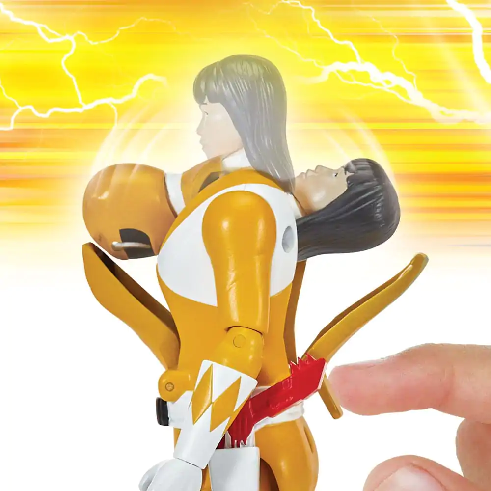 Mighty Morphin Power Rangers Figurka Akcji Auto-Morphin Yellow Ranger 12 cm zdjęcie produktu