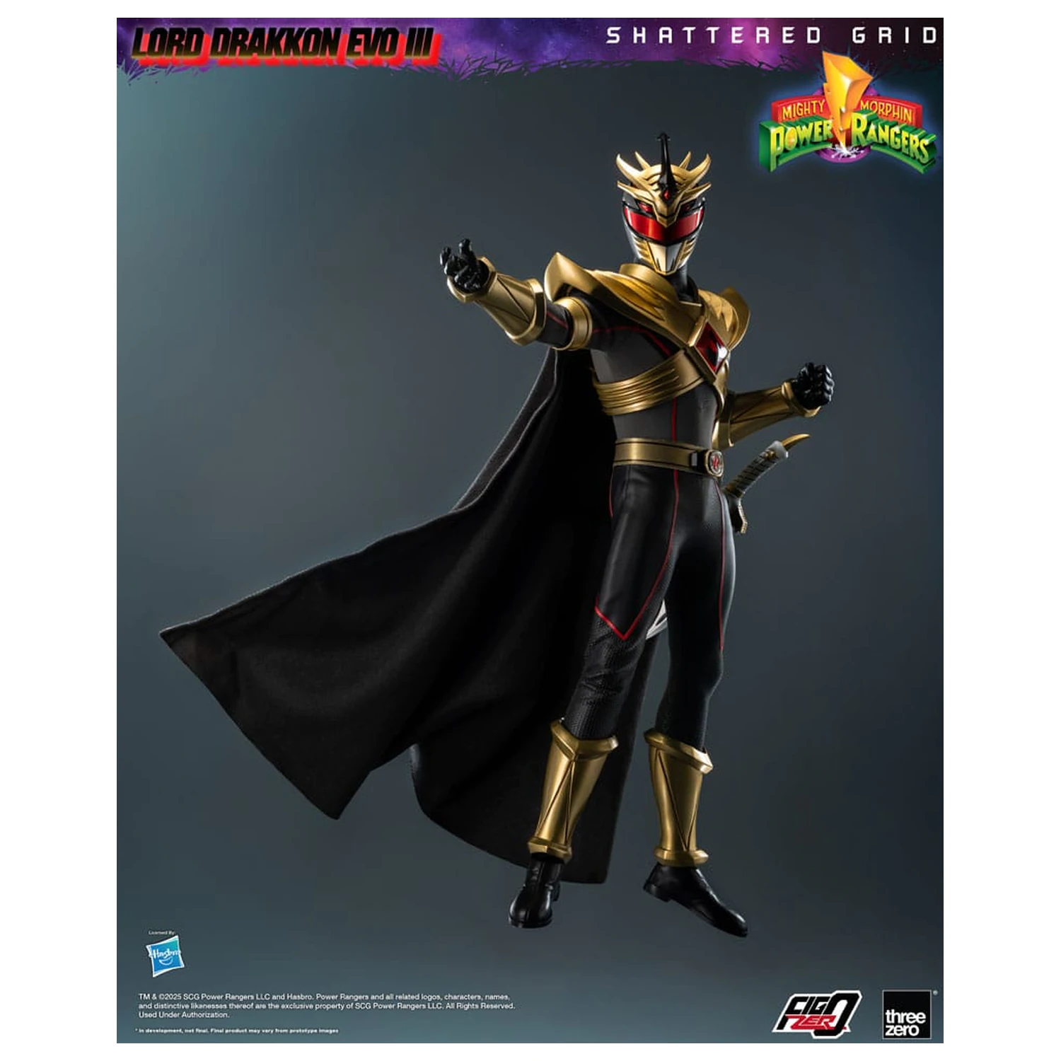 Mighty Morphin Power Rangers Shattered Grid FigZero figurka akcji 1/6 Lord Drakkon Evo III 30 cm zdjęcie produktu