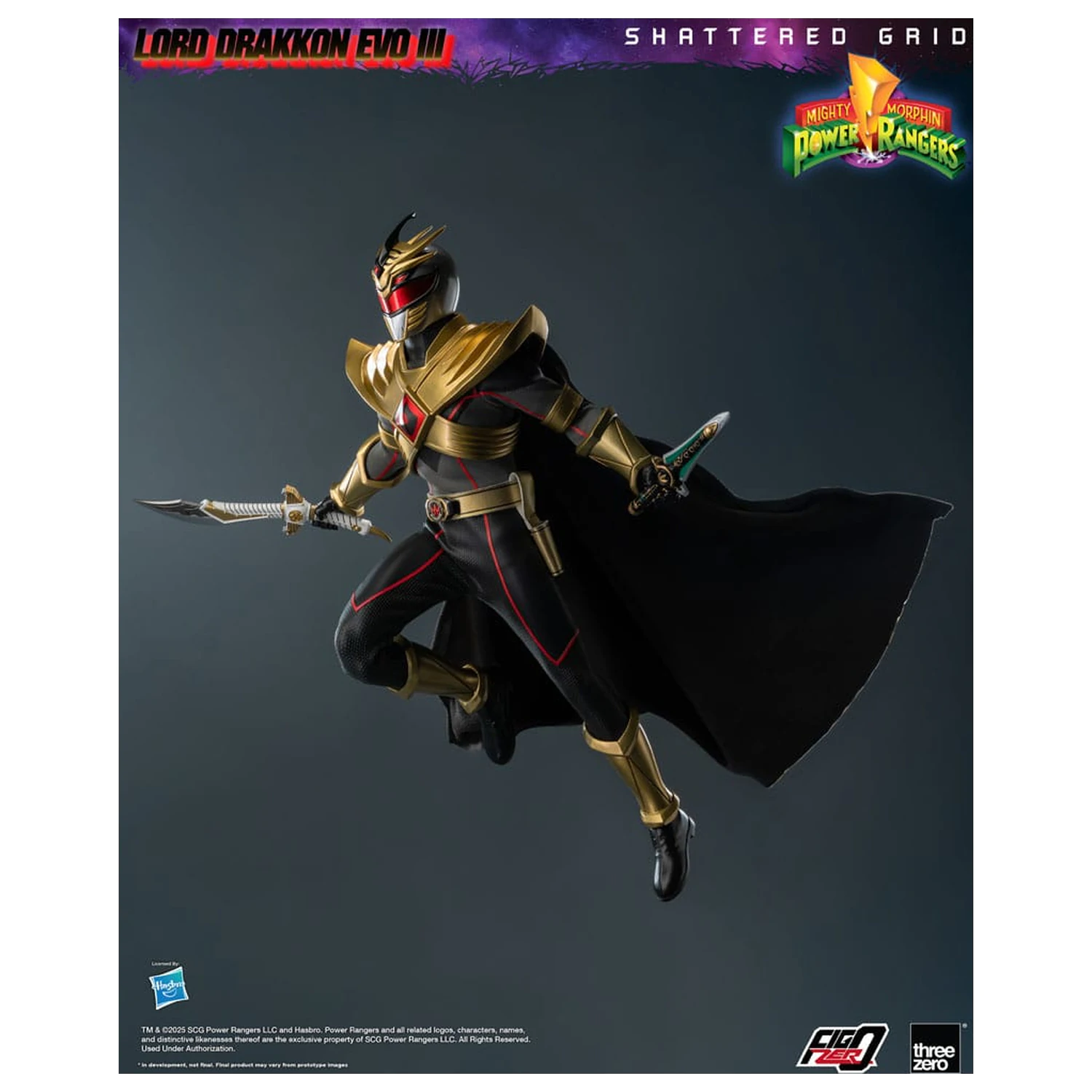Mighty Morphin Power Rangers Shattered Grid FigZero figurka akcji 1/6 Lord Drakkon Evo III 30 cm zdjęcie produktu