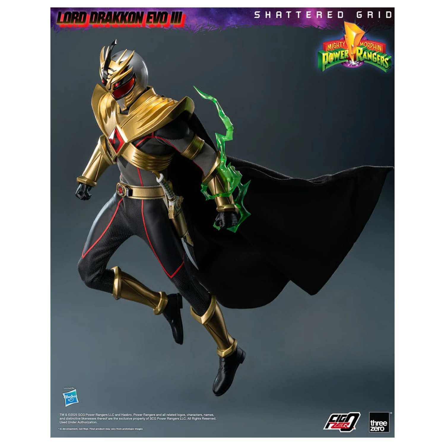Mighty Morphin Power Rangers Shattered Grid FigZero figurka akcji 1/6 Lord Drakkon Evo III 30 cm zdjęcie produktu