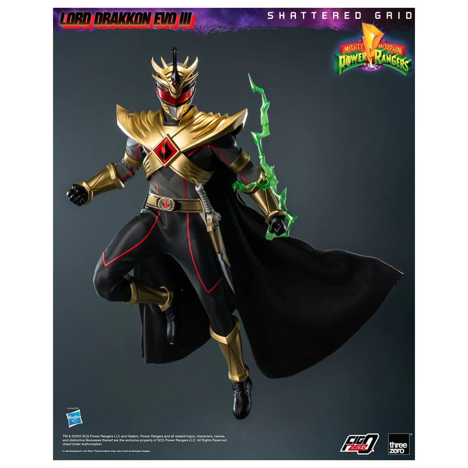 Mighty Morphin Power Rangers Shattered Grid FigZero figurka akcji 1/6 Lord Drakkon Evo III 30 cm zdjęcie produktu