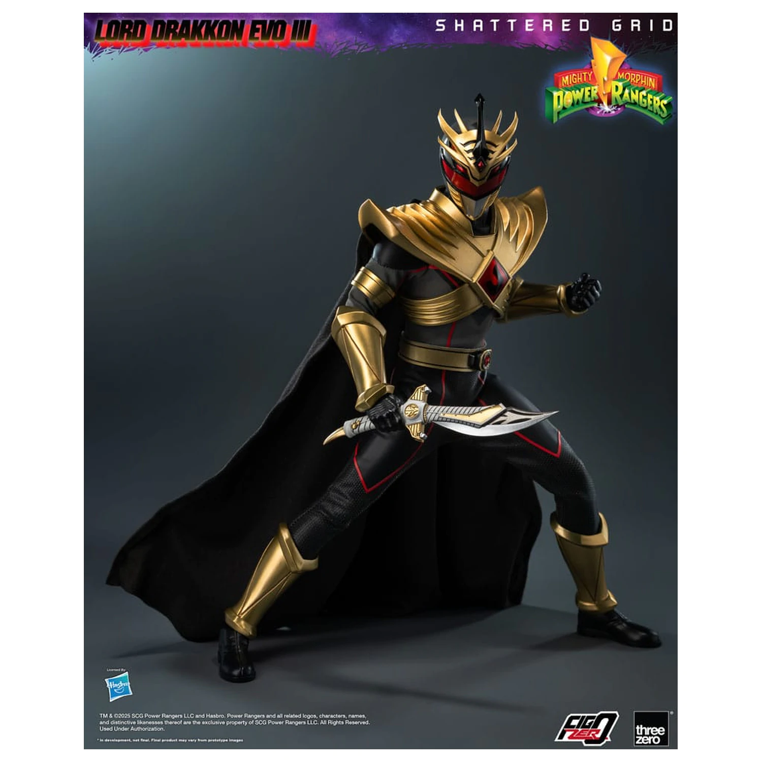 Mighty Morphin Power Rangers Shattered Grid FigZero figurka akcji 1/6 Lord Drakkon Evo III 30 cm zdjęcie produktu