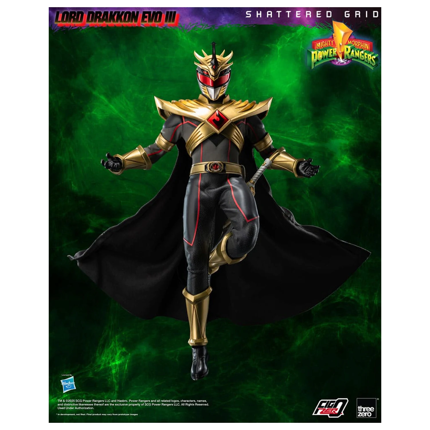 Mighty Morphin Power Rangers Shattered Grid FigZero figurka akcji 1/6 Lord Drakkon Evo III 30 cm zdjęcie produktu