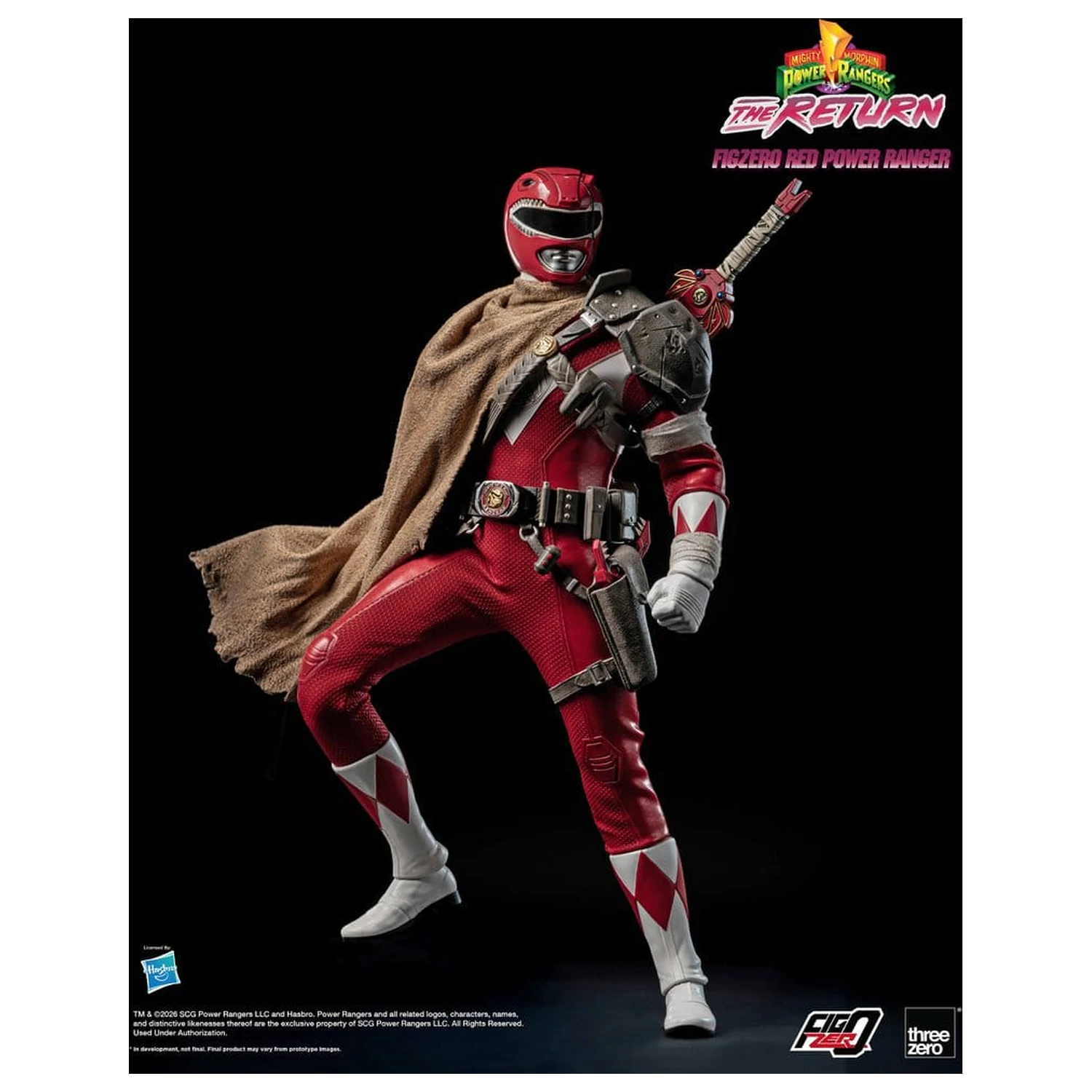 Mighty Morphin Power Rangers: The Return FigZero Action Figure 1/6 Red Power Ranger 31 cm zdjęcie produktu