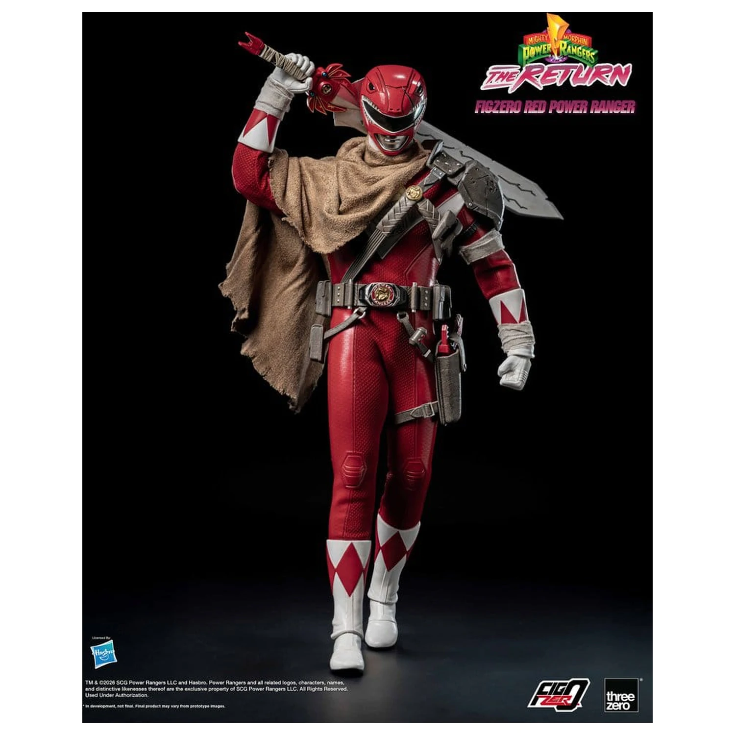 Mighty Morphin Power Rangers: The Return FigZero Action Figure 1/6 Red Power Ranger 31 cm zdjęcie produktu