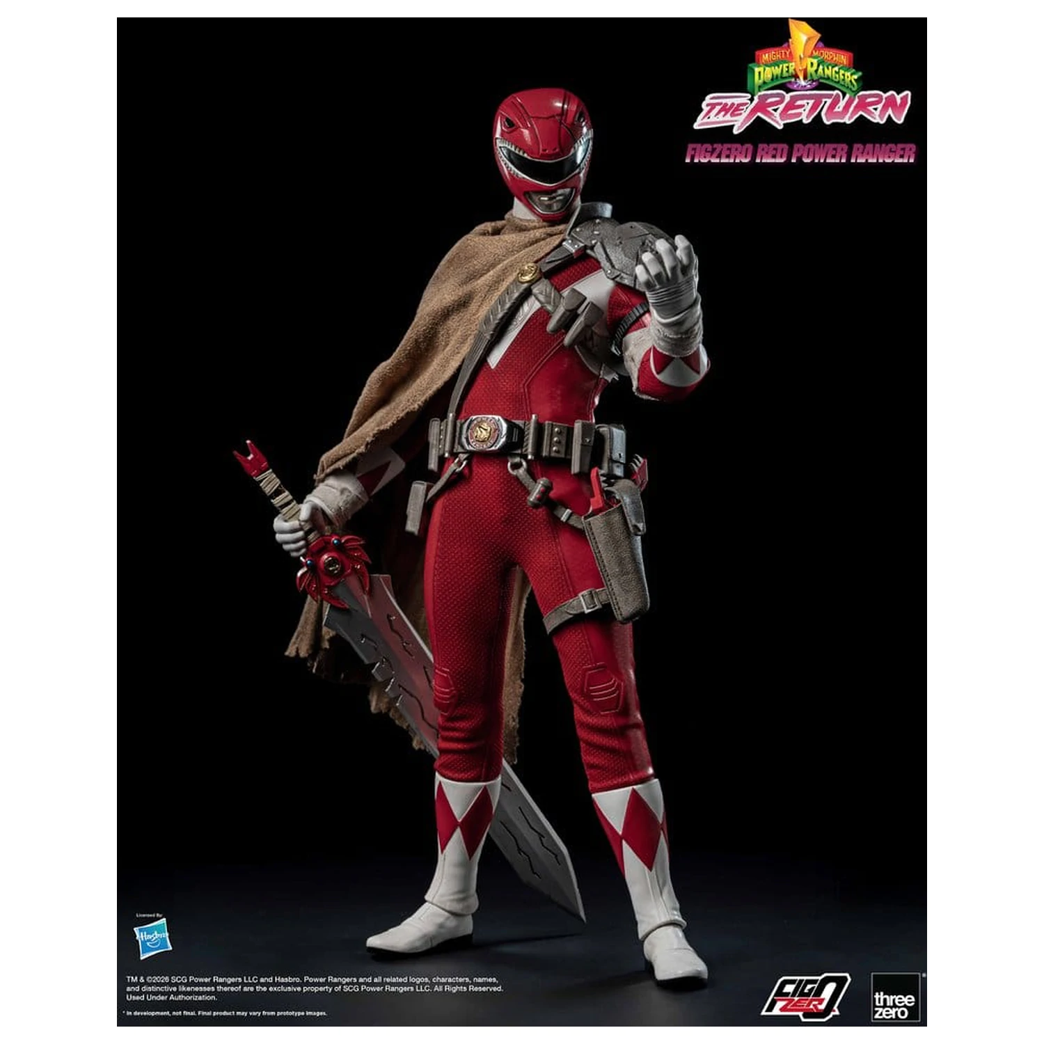 Mighty Morphin Power Rangers: The Return FigZero Action Figure 1/6 Red Power Ranger 31 cm zdjęcie produktu