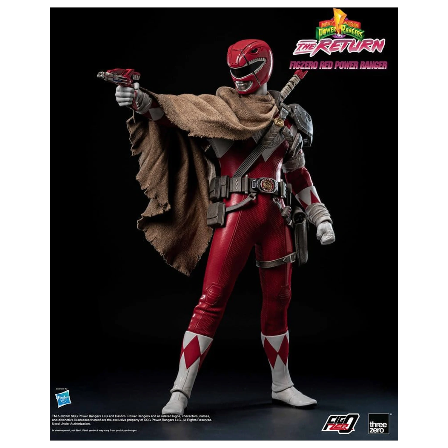 Mighty Morphin Power Rangers: The Return FigZero Action Figure 1/6 Red Power Ranger 31 cm zdjęcie produktu