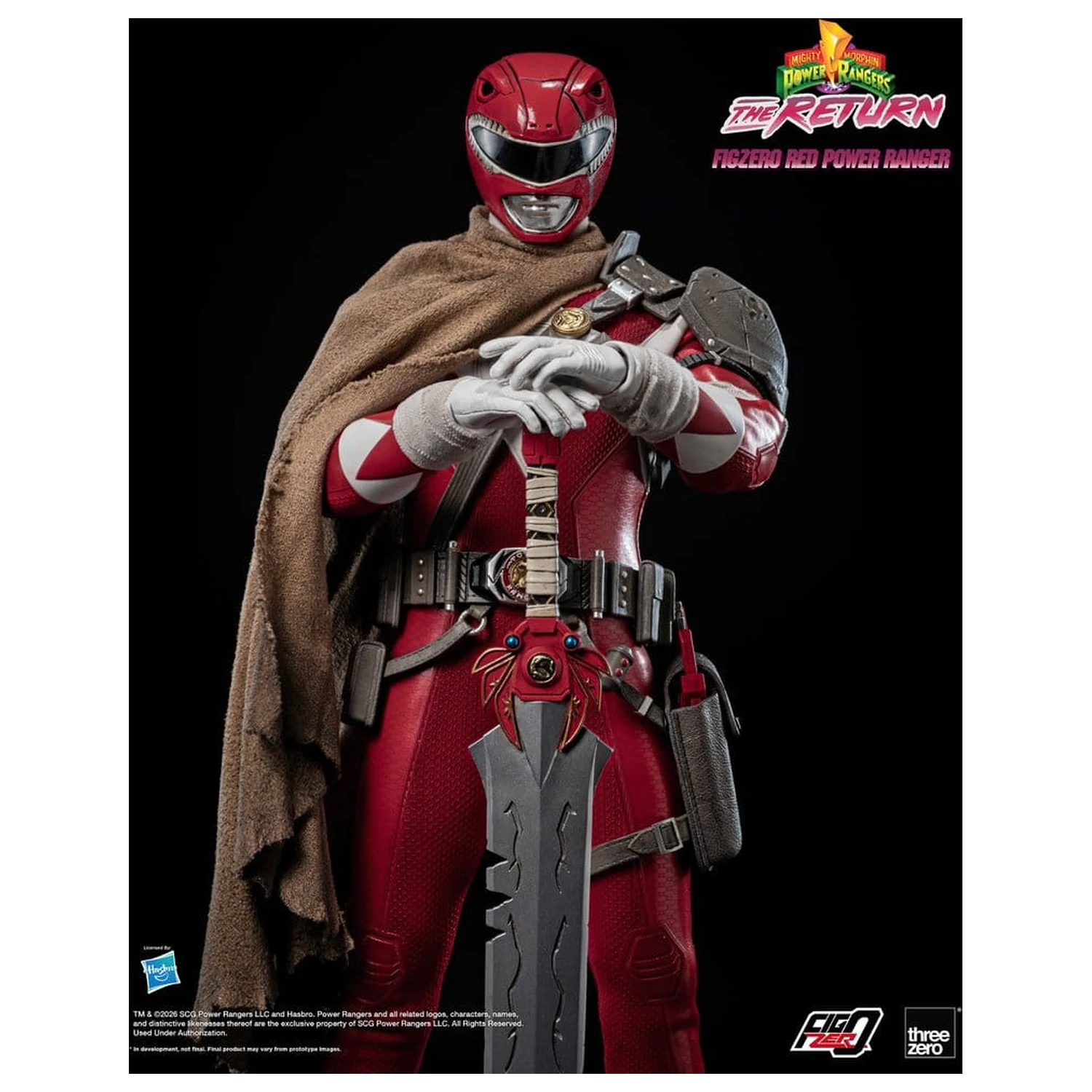 Mighty Morphin Power Rangers: The Return FigZero Action Figure 1/6 Red Power Ranger 31 cm zdjęcie produktu