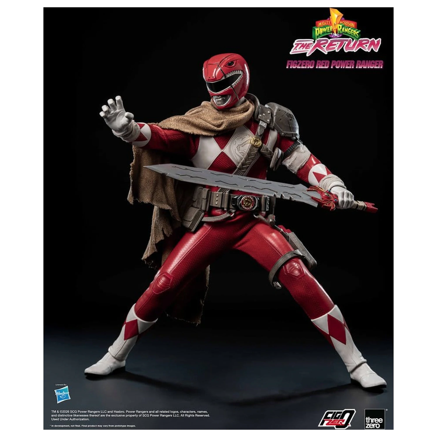 Mighty Morphin Power Rangers: The Return FigZero Action Figure 1/6 Red Power Ranger 31 cm zdjęcie produktu
