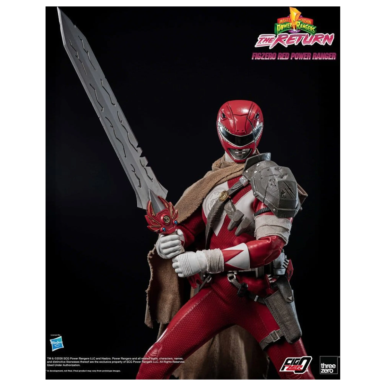 Mighty Morphin Power Rangers: The Return FigZero Action Figure 1/6 Red Power Ranger 31 cm zdjęcie produktu