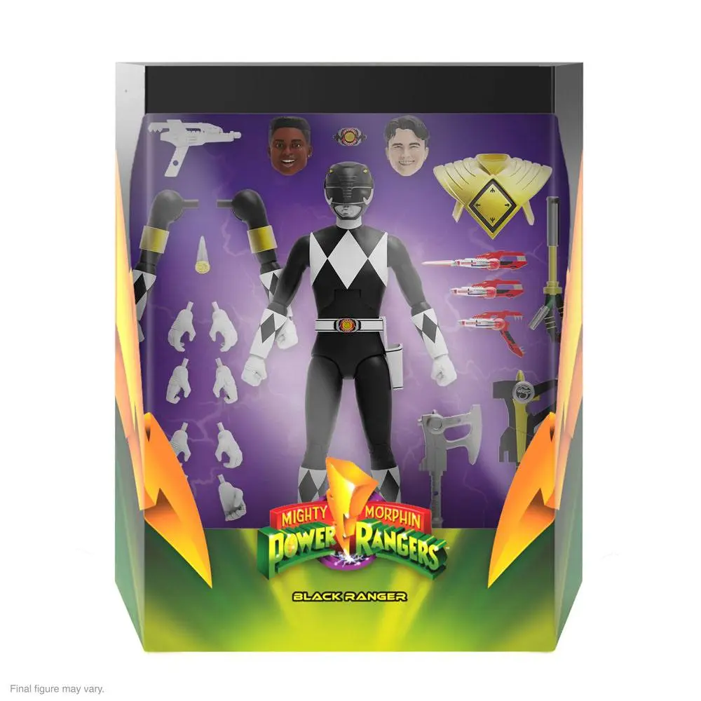 Mighty Morphin Power Rangers Ultimates Figurka Akcji Czarny Ranger 18 cm zdjęcie produktu