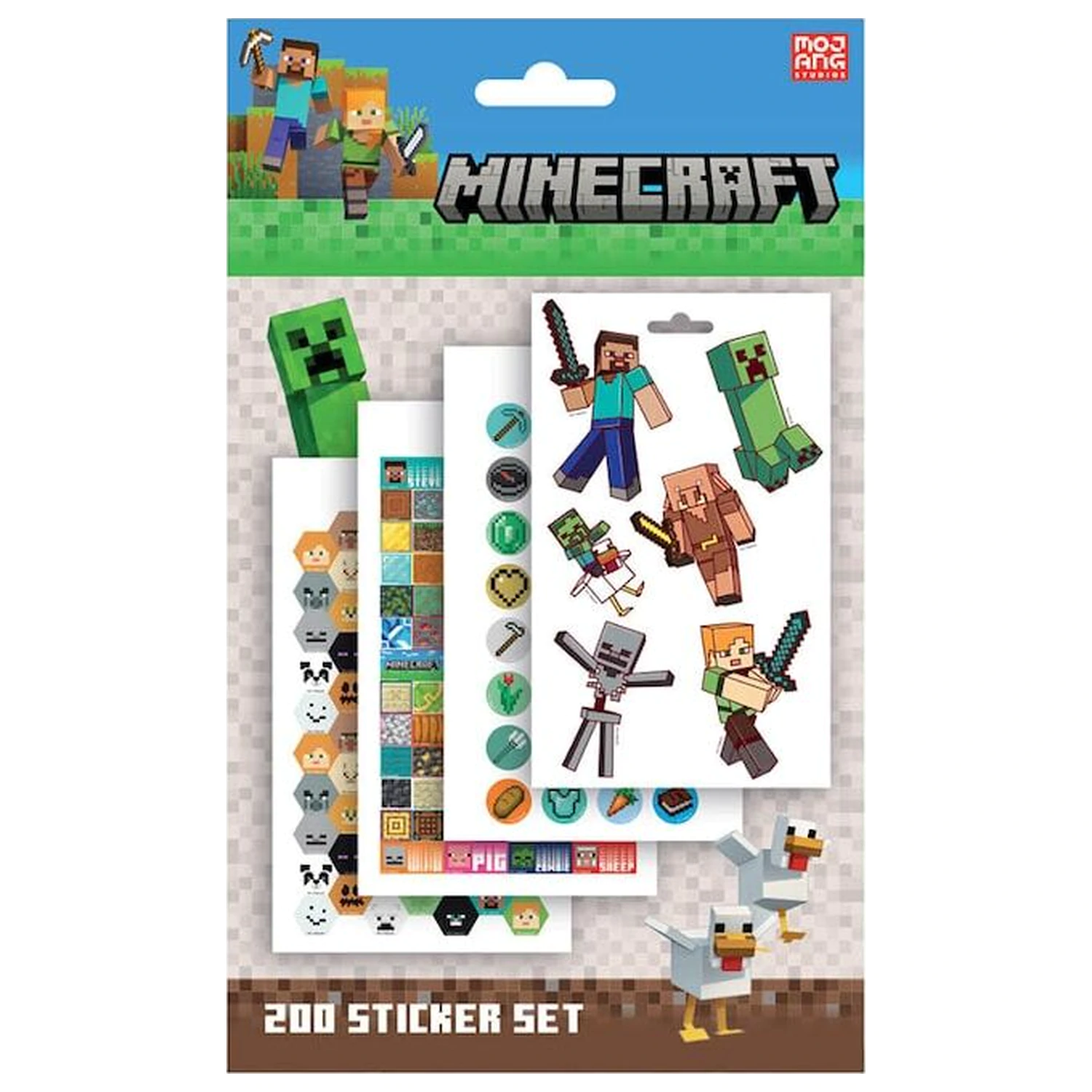 Minecraft zestaw 200 naklejek zdjęcie produktu