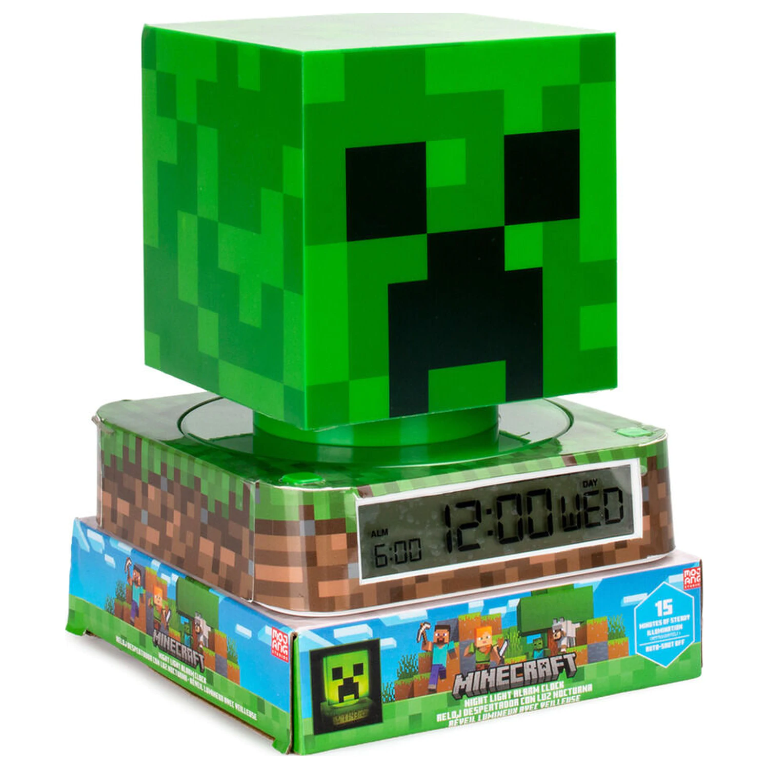 Minecraft lampa 3D z alarmem zdjęcie produktu