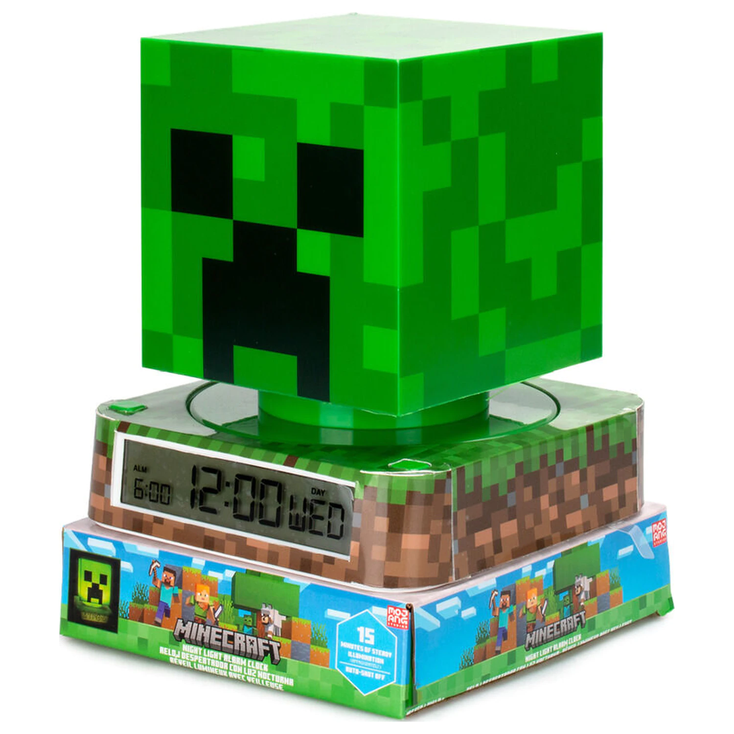 Minecraft lampa 3D z alarmem zdjęcie produktu