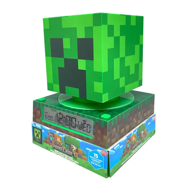 Minecraft Lampa 3D z budzikiem zdjęcie produktu