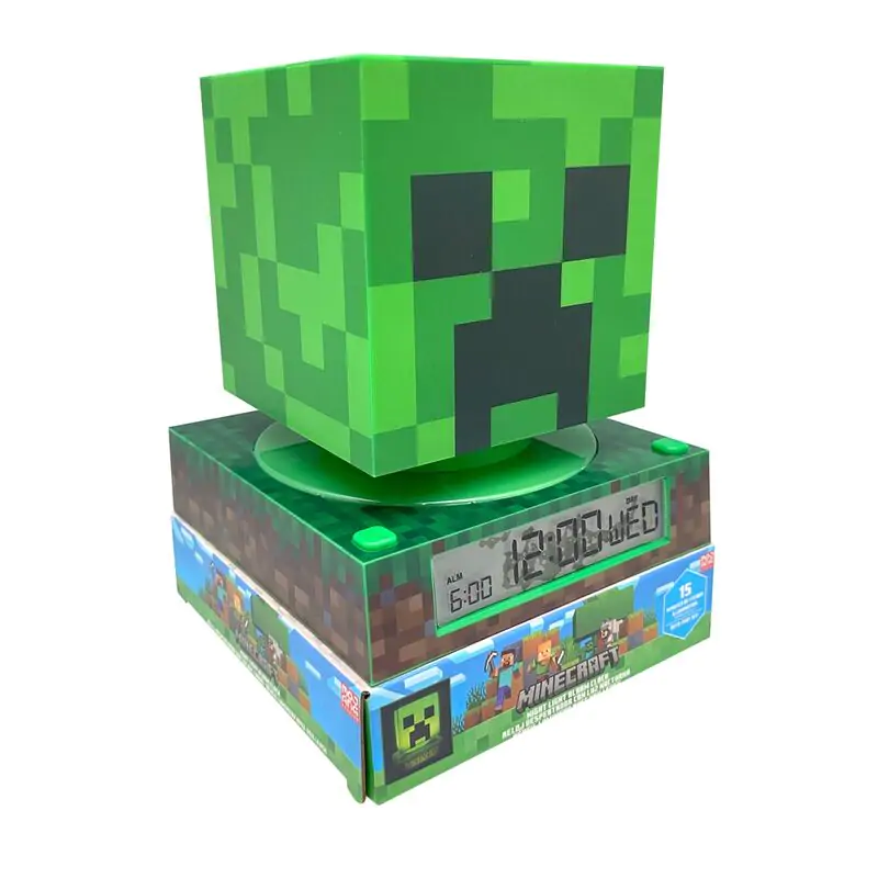 Minecraft Lampa 3D z budzikiem zdjęcie produktu