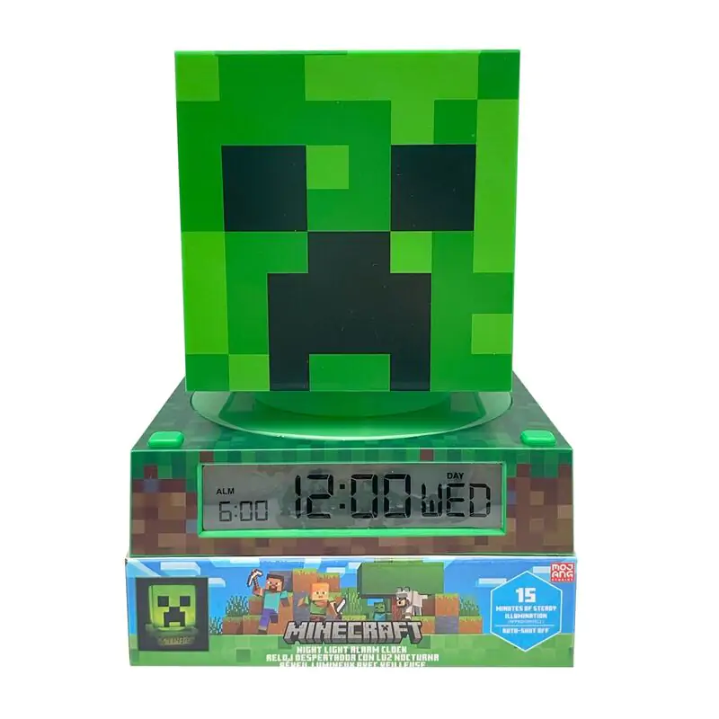 Minecraft Lampa 3D z budzikiem zdjęcie produktu