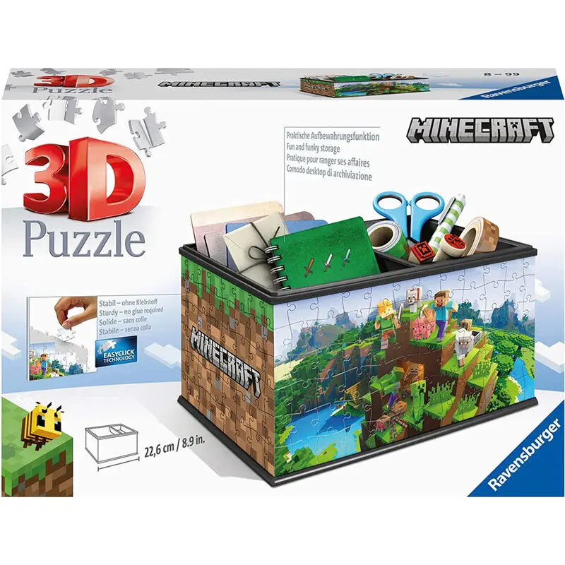 Pudełko do przechowywania Minecraft 3D puzzle 216 elementów zdjęcie produktu