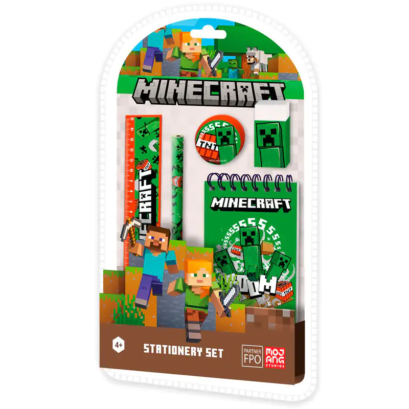 Minecraft zestaw papierniczy 5 sztuk zdjęcie produktu