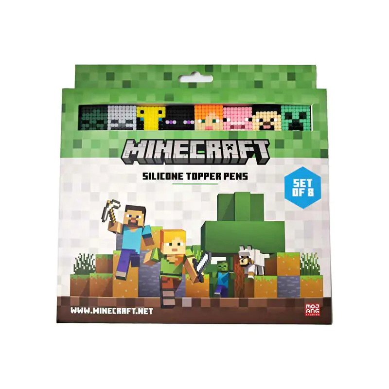Minecraft Zestaw 8 długopisów z cienką końcówką zdjęcie produktu