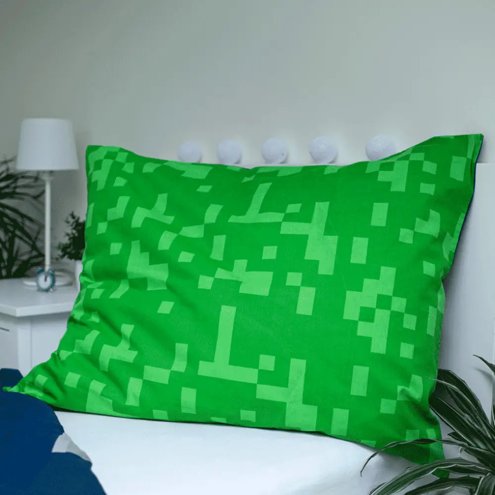 Minecraft Zestaw Poszewek na Kołdrę 140x200cm, Poszewka na Poduszkę 70x90cm zdjęcie produktu