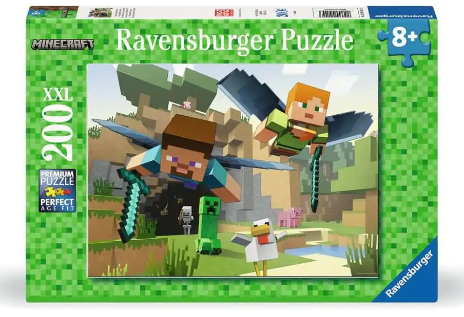 Minecraft Puzzle dla Dzieci XXL Animal Adventures (200 elementów) zdjęcie produktu